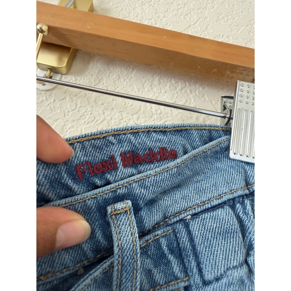 Pinko Flexi Maddie 5 Mom Denim Vintage Jeans Blue Paperbag Waist Size 29 Y2K - Picture 5 of 10